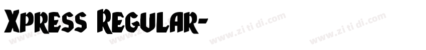 Xpress Regular字体转换